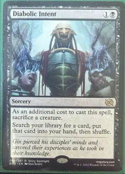 MTG - Diabolic Intent - Rare NM - The Brothers' War - Image 1