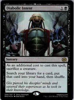 Diabolic Intent R The Brothers' War 89 NM foil - Image 1