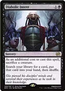 MTG - Diabolic Intent - Rare NM - The Brothers' War - Image 1