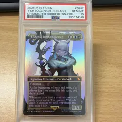 2025 MTG FINAL FANTASY COMMANDER BORDERLESS-FOIL Y'SHTOLA NIGHT'S BLESSED PSA 10 - Image 1