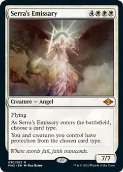 Serra's Emissary #30 Foil MtG Modern Horizons 2 Mythic Rare - Image 1