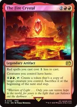 The Fire Crystal FOIL - 0135 - Rare - Final Fantasy FIN MTG - Image 1