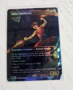 Zuko, Conflicted - Borderless TLA MTG 0302 Avatar Magic The Gathering Foil - Image 1