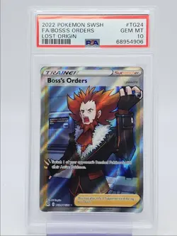 BOSS'S ORDERS 2022 POKEMON LOST ORIGIN TRAINER GALLERY RARE TG24 PSA 10 Q0004 - Image 1