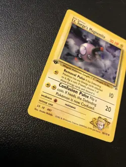 Lt. Surge's Magnemite 050/132 Gym Heroes 1st First Edition Pokemon Card Mint - Image 2