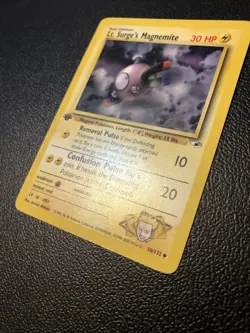Lt. Surge's Magnemite 050/132 Gym Heroes 1st First Edition Pokemon Card Mint - Image 3