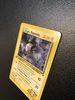 Lt. Surge's Magnemite 050/132 Gym Heroes 1st First Edition Pokemon Card Mint - Image 4