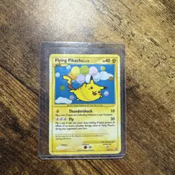 2009 Pokemon Rising Rivals Flying Pikachu Secret Rare #113/111 SEE DESCRIPTION - Image 1