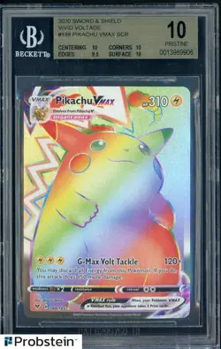 2020 Pokemon Sword Shield Vivid Voltage #188 Pikachu VMAX SCR BGS 10 PRISTINE - Image 1