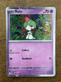Ralts | 58/132 | COSMOS Holo | Common | ME01 Promo Card | Pokemon | 2025 - Image 1