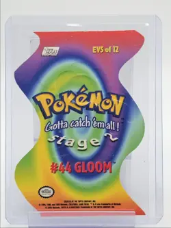 #44 GLOOM 2000 TOPPS POKEMON TV ANIMATION DIE CUT EMBOSSED Q2371 - Image 2