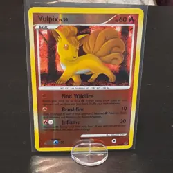 Pokemon Vulpix SH6 Platinum Shiny Reverse Holo Rare - Image 1