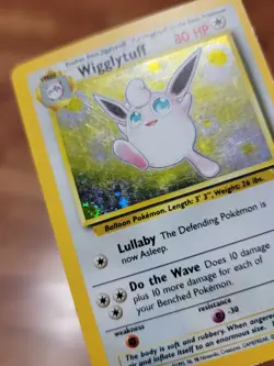 Pokemon WOTC Wigglytuff 19/130 Base Set 2 Holofoil Rare MP! - Image 2