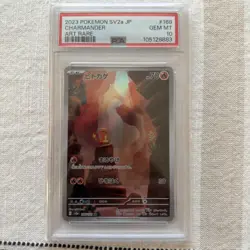 Japanese Pokemon Charmander Illustration 168 2023 Scarlet & Violet 151 PSA 10 GM - Image 1