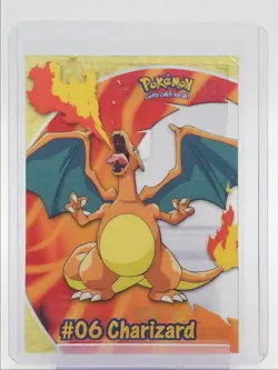 #06 CHARIZARD 2000 TOPPS POKEMON TV ANIMATION EDITION CLEAR Q2371 - Image 1