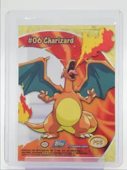 #06 CHARIZARD 2000 TOPPS POKEMON TV ANIMATION EDITION CLEAR Q2371 - Image 2