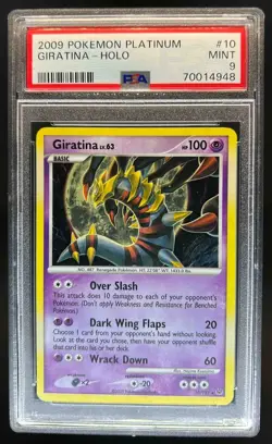 2009 Pokemon Platinum Giratina Holo #10/127 PSA 9 - Image 1