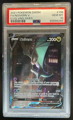 2021 Pokemon SWSH Evolving Skies Noivern V #196/203 PSA 10 - Image 1