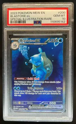 2023 Pokemon SV 151 Blastoise ex #200/165 PSA 10 - Image 1