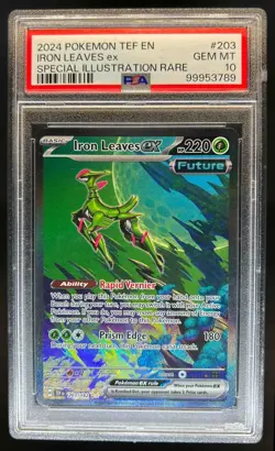 2024 Pokemon Temporal Forces Iron Leaves ex #203/162 PSA 10 - Image 1