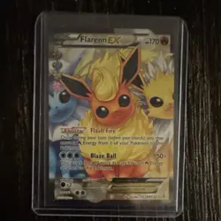 Flareon EX Full Art Ultra Rare Holo RC28/RC32 Generations 170 HP Pokemon TCG - Image 1
