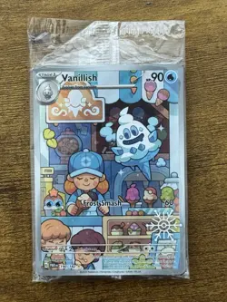 HOLIDAY STAMPED Pokemon TCG Vanillish Paradox Rift 190/182 PROMO NM - Image 1