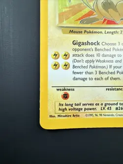1999 Pokemon Fossil Raichu #14/62 Holo Rare NM-MT NP - Image 5