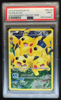 2016 Pokemon Generations Pikachu #RC29/RC32 PSA 9 - Image 1