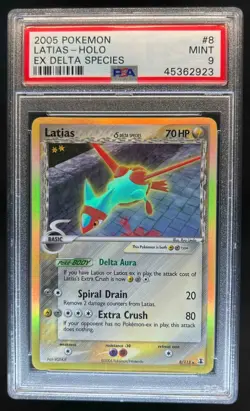 2005 Pokemon EX Delta Species Latias Holo #8/113 PSA 9 - Image 1