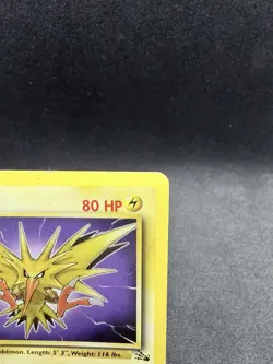 Zapdos 30/62 Fossil Non Holo Rare Vintage Pokemon TCG - MP - Image 2