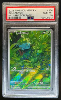 2023 Pokemon SV 151 Bulbasaur #166/165 PSA 10 - Image 1