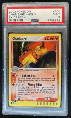 2003 Pokemon EX Dragon Charizard Holo #100/97 PSA 9 - Image 1