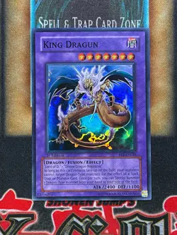 Yugioh King Dragun FET-EN036 Super Rare 1st Ed VLP - Image 1