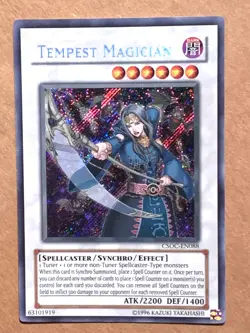 yugioh Tempest Magician CSOC-EN088 Secret Rare Unlimited Edition near mint - Image 1