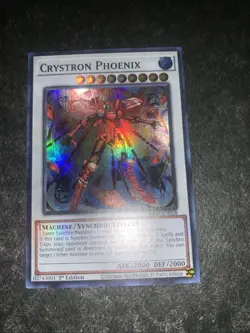 Yu-Gi-Oh! TCG - Crystron Phoenix - Super Rare Foil RA04-EN058 1st Ed Stampede NM - Image 1