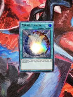 Yugioh! Miracle Fusion DUPO-EN055 Ultra Rare 1st Edition Light Play - Image 1