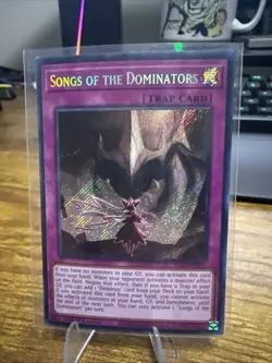 Songs of the Dominators ALIN-EN078 Secret Rare 1st Ed Near Mint 1st Ed Yu-Gi-Oh! - Image 1
