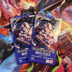 One Piece TCG - The Azure Sea's Seven SLEEVED Booster Packs English (LOT OF 2) - Image 1