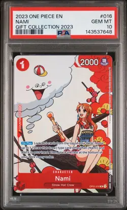 PSA 10 Nami (Gift Collection 2023) OP01-016 One Piece Promotion Card - Image 1