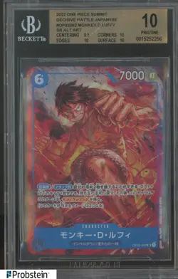 2022 One Piece Summit Decisive Battle JPN OP02062 Monkey D. Luffy BGS 10 - Image 1