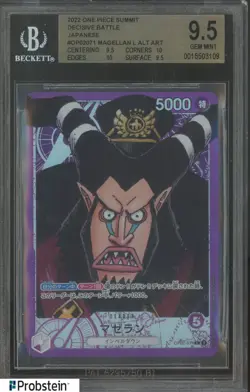 2022 One Piece Summit Decisive Battle Japanese OP02071 Magellan BGS 9.5 - Image 1