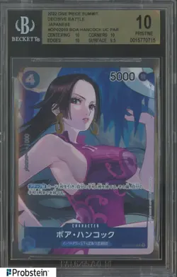 2022 One Piece Summit Decisive Battle JPN OP02059 Boa Hancock UC BGS 10 - Image 1