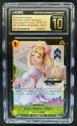 2024 One Piece Promos Regionals Charlotte Pudding #OP03-112 CGC 10 GOLD - Image 1