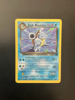 Pokemon Dark Blastoise Vintage Card Team Rocket #20/82 WotC 2000 - Image 1