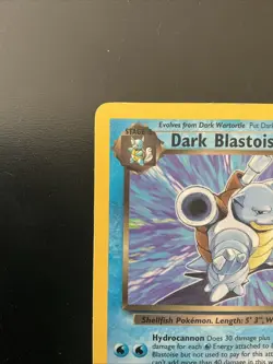 Pokemon Dark Blastoise Vintage Card Team Rocket #20/82 WotC 2000 - Image 2