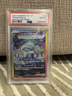2024 Pokemon TCG Stellar Miracle Terapagos EX Card #130/102 PSA 10 - Image 1