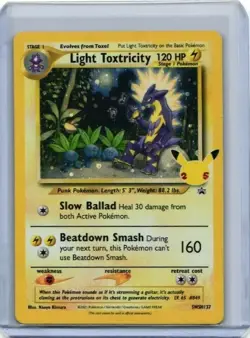 LIGHT TOXTRICITY SWSH137 Celebrations 25th Anniversary Pokemon Card Free Ship - Image 1