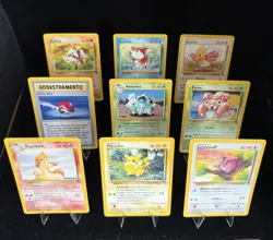 Italian Pokemon Card Lot (9 Cards) – Jungle Set – WotC Vintage – Pikachu – LP - Image 1