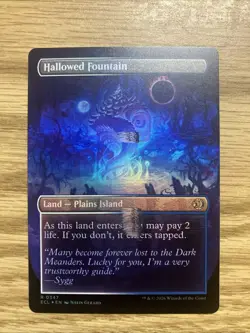 Hallowed Fountain (Borderless) Lorwyn Eclipsed Foil NM MISPRINT - Image 1