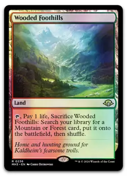Wooded Foothills #236 (Foil) (NM) Modern Horizons 3 MH3 Magic MTG - Image 1